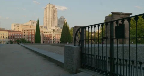 Debod Temple in Madrid 6 Video stock 204020589