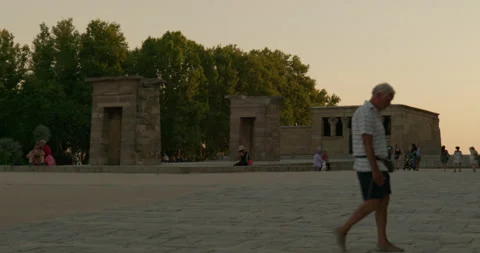 Debod Temple in Madrid 8 Video stock 204020763