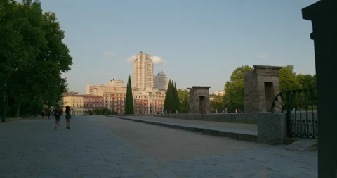 Debod Temple in Madrid Video stock 204022744