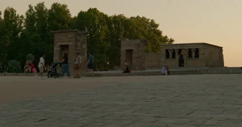 Debod Temple in Madrid Stock Footage 204022918