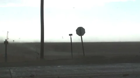 Debris Blowing In The Wind Stock Footage 54745110