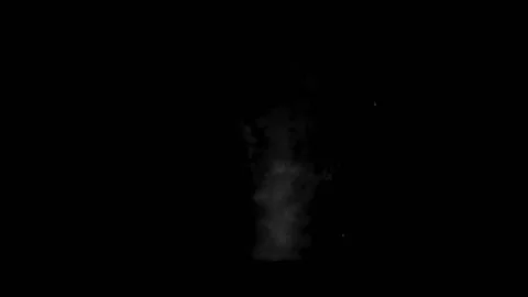 Debris explosion on the ground, generating fire trailers. Vídeos de archivo 160455076