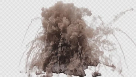 Debris Explosion With Upward Smoke Spikes
Violent dust explosion bursts upward Stock Footage 313989847