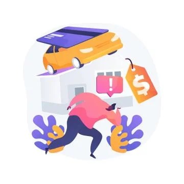 Debt burden abstract concept vector illustration. Illustrazione stock