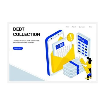 Debt Collection Stock Illustration