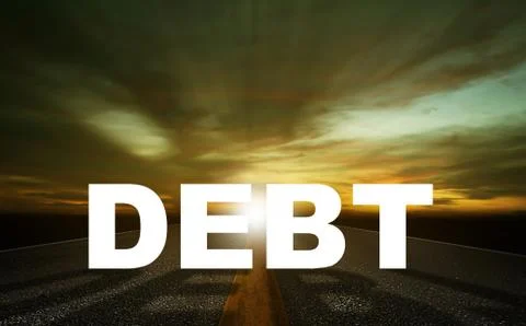Debt Concept Background Stock Photos