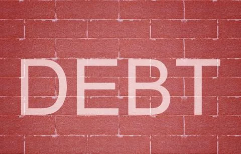 Debt Concept Background Stock Photos