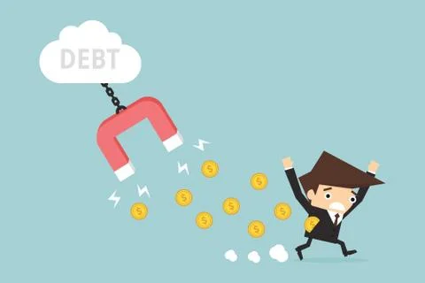 Debt concept Stock Illustration