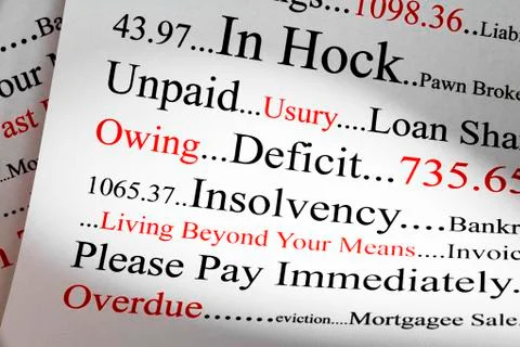 Debt concept Stock Photos