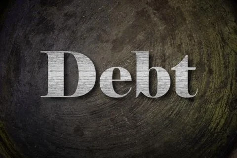 Debt, concept sign Stock Illustration