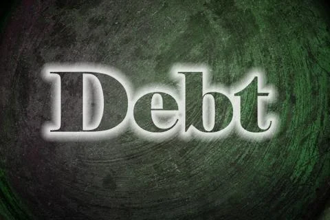 Debt, concept sign Stock Illustration