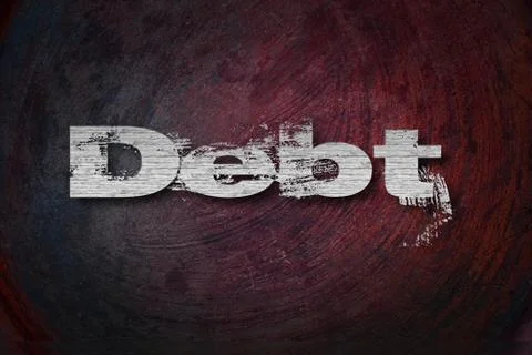 Debt, concept sign Stock Illustration