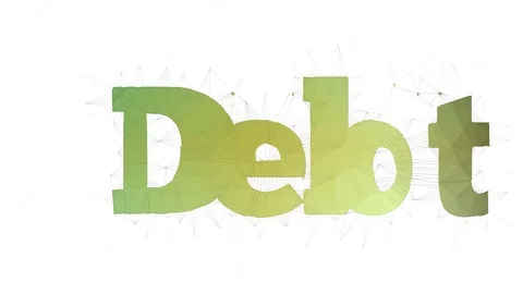 Debt Consolidation Text Morphing Tessellating Looping Grid Text Morph Vídeo Stock 109168683