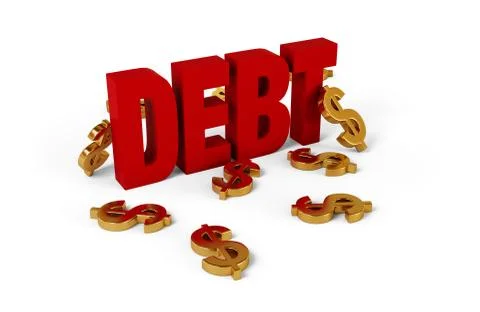Debt Financing Illustration Stock Illustration