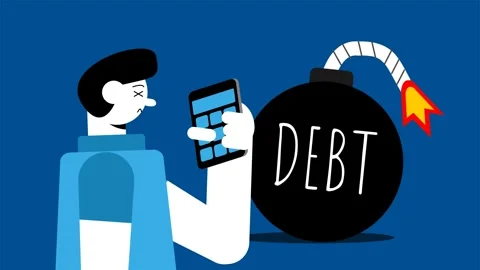 Debt Stock Footage 304086680