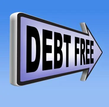 Debt free Stock Illustration
