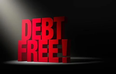 Debt free! Stock Illustration