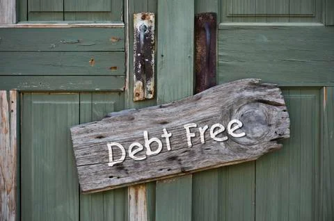 Debt Free. Stock Photos