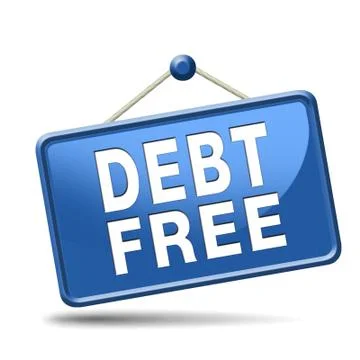 Debt free zone Stock Illustration