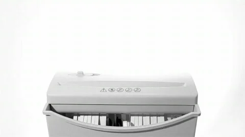 Debt goes through a shredder Stock Footage 597413