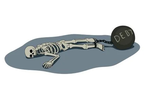 Debt Ilustración de archivo