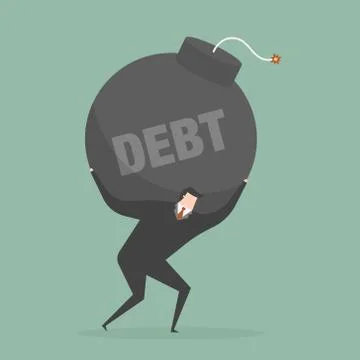 Debt Stock Illustration