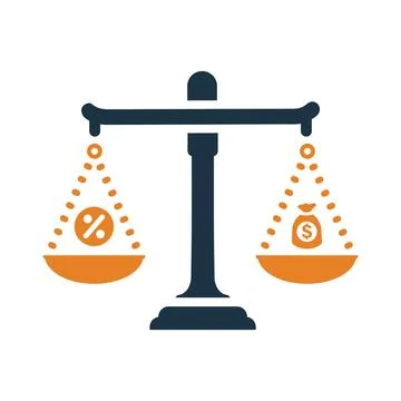 Debt, loan, interest icon. Editable vector graphics. Stock Illustration