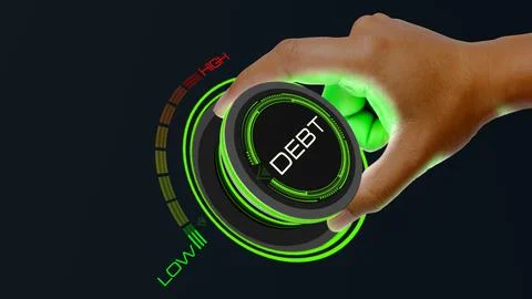 DEBT LOW 스톡 일러스트