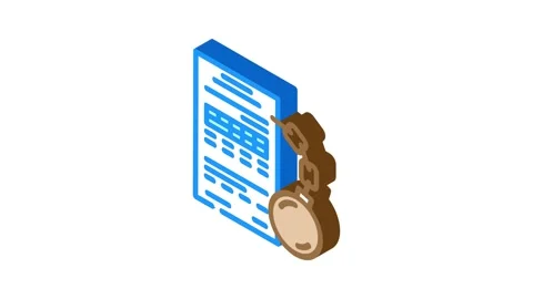 Debt management financial advisor isometric icon animation Stock Footage 327287450