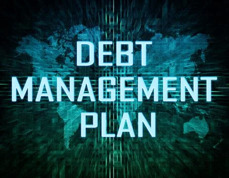 Debt management plan 스톡 일러스트