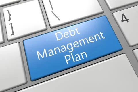 Debt management plan 스톡 일러스트