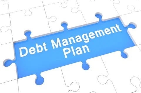 Debt management plan Stock Illustration