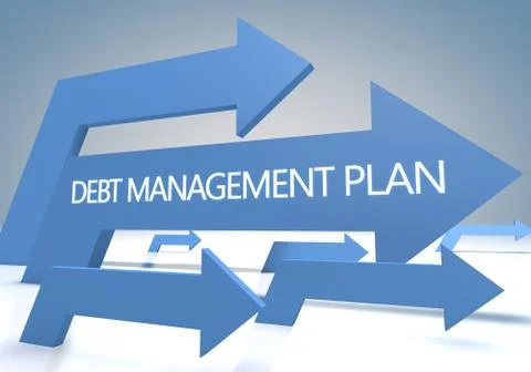 Debt management plan Stock Illustration