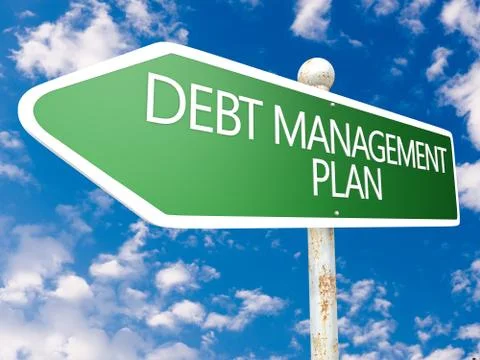 Debt management plan 스톡 일러스트