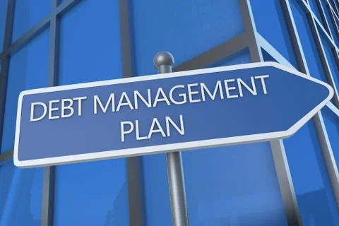 Debt management plan Stock Illustration