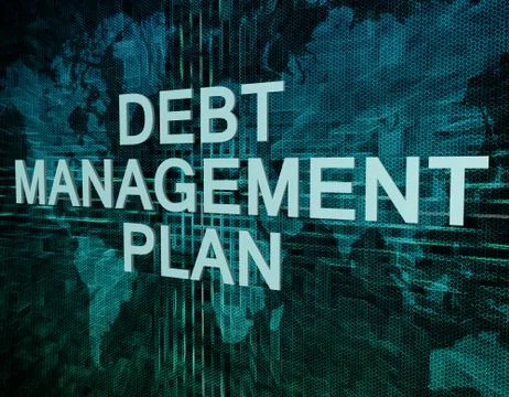 Debt management plan Stock Illustration