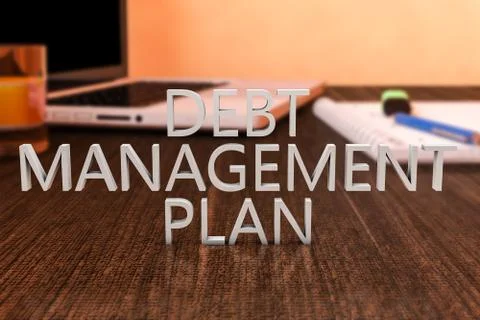 Debt Management Plan 스톡 일러스트