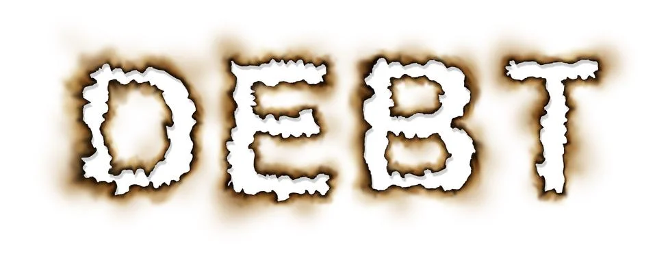 Debt problems Stock Illustration