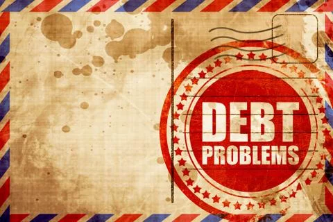 Debt problems イラスト素材
