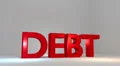 Debt - text smash break explode collapse animation HD Footage