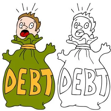 Debt trap Stock Illustration