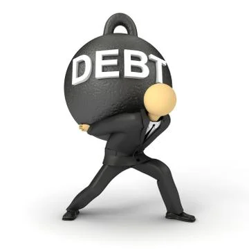 Debt Weight Stock Illustration