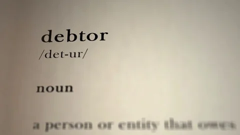 Debtor Definition Vídeo Stock 78512655