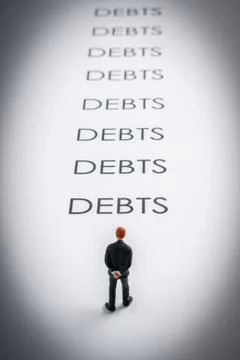 Debts Debts Debts Stock Photos