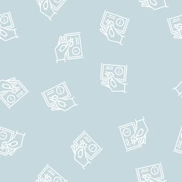 Debug fixing line seamless pattern Stock Illustration