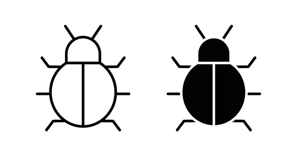 Debug icon illustration vector, icon set for apps Stock Illustration
