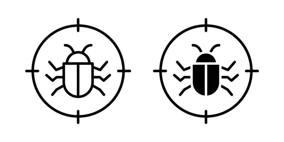 Debug icon vector design. EPS10 Stock Illustration