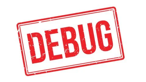 Debug rubber stamp イラスト素材