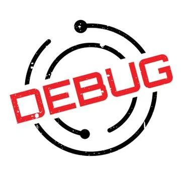 Debug rubber stamp Stock Illustration