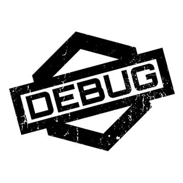 Debug rubber stamp Stock Illustration